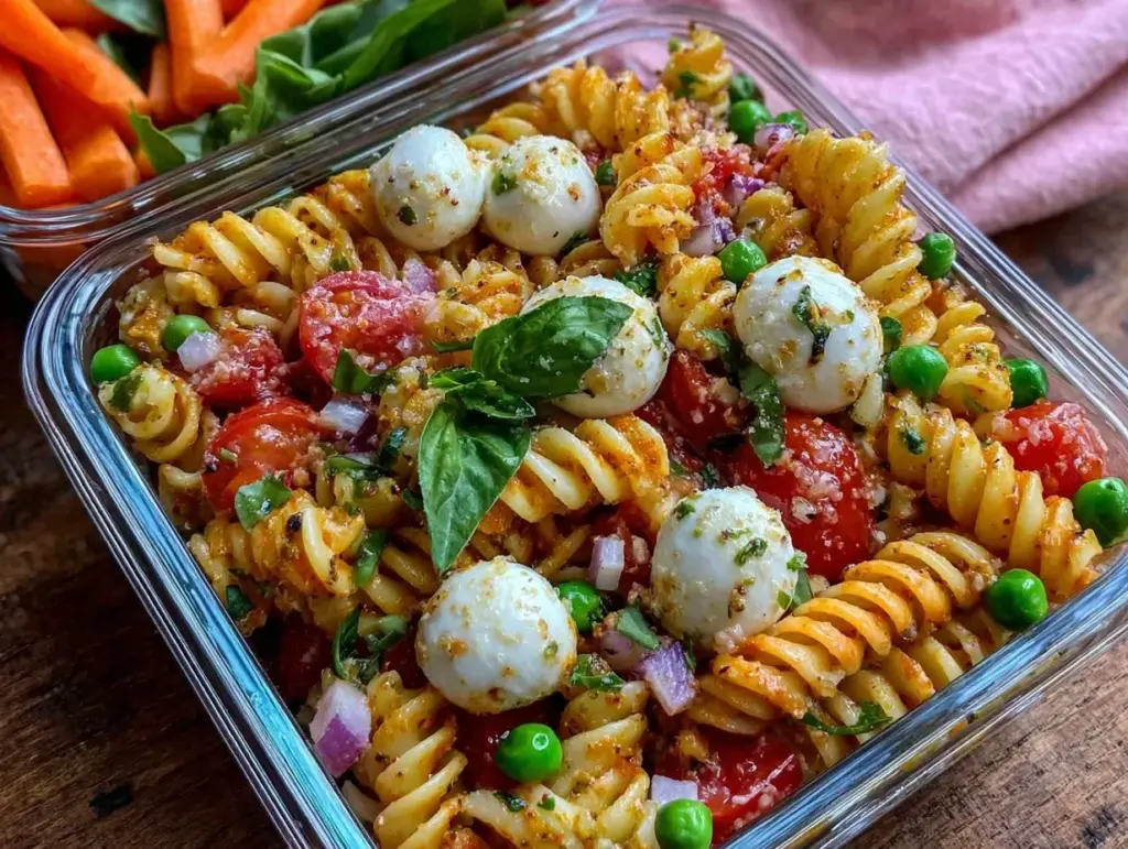 Easy Bento Box Pasta Salad - featured image