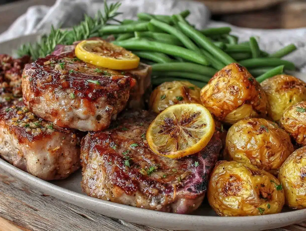 easy crispy sheet pan pork chops preparation steps