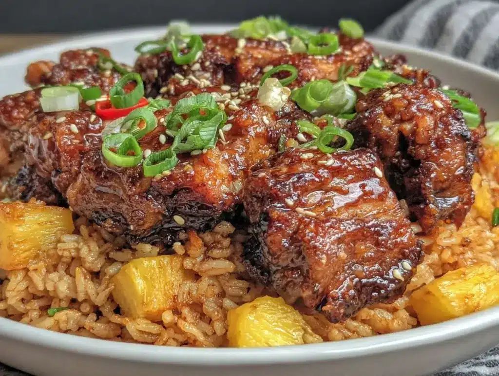 easy crockpot honey teriyaki chicken - featured image
