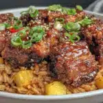 easy crockpot honey teriyaki chicken - featured image