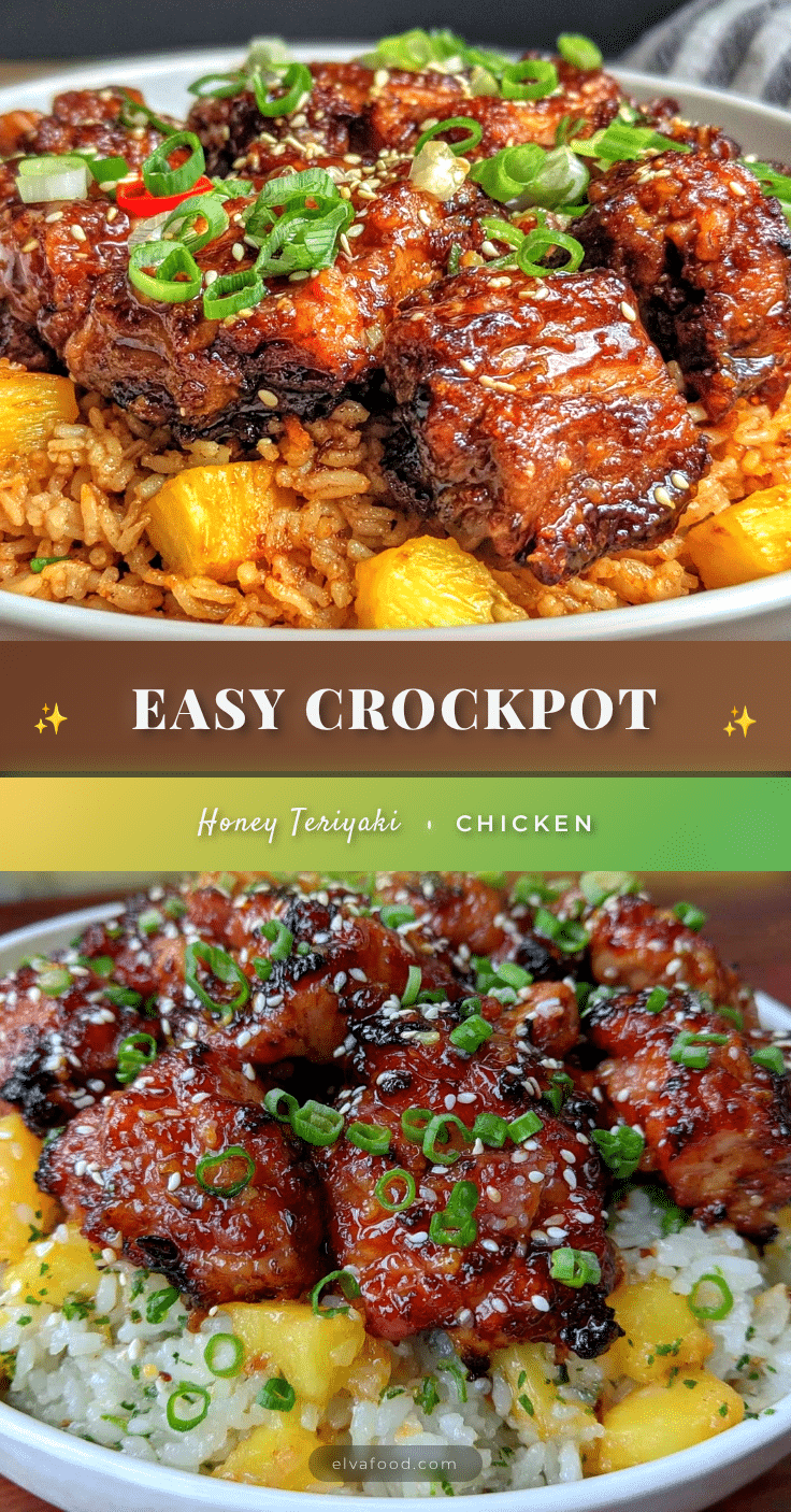 easy crockpot honey teriyaki chicken recipe