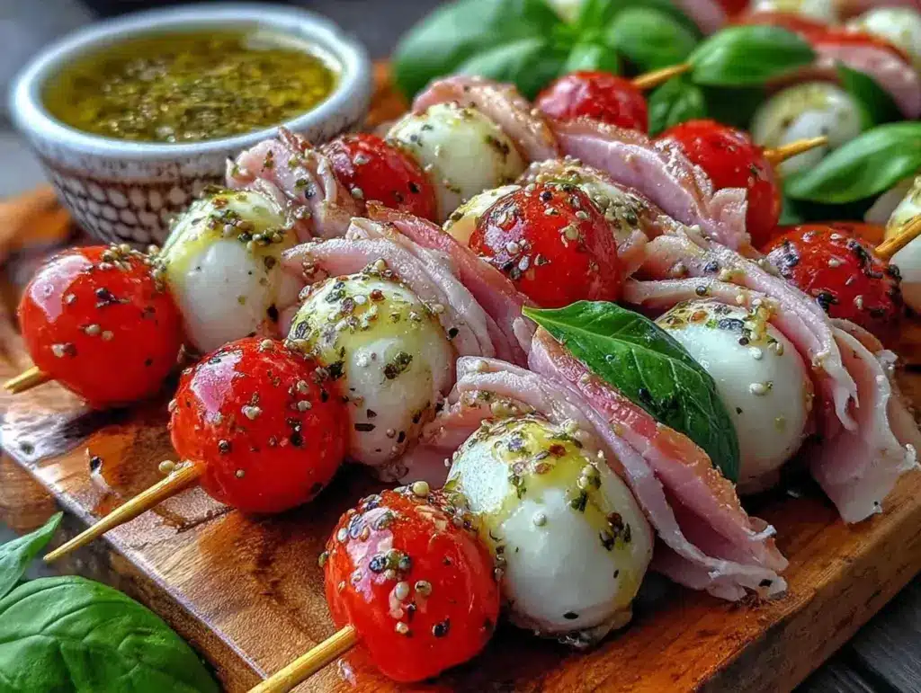 Easy Mini Caprese Skewers - featured image