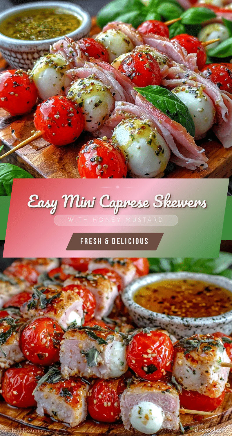 Easy Mini Caprese Skewers recipe