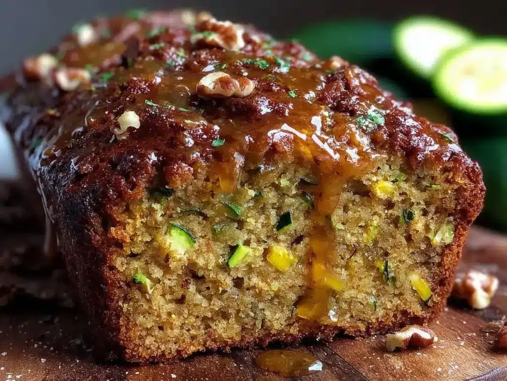 easy one-bowl zucchini banana bread - featured image