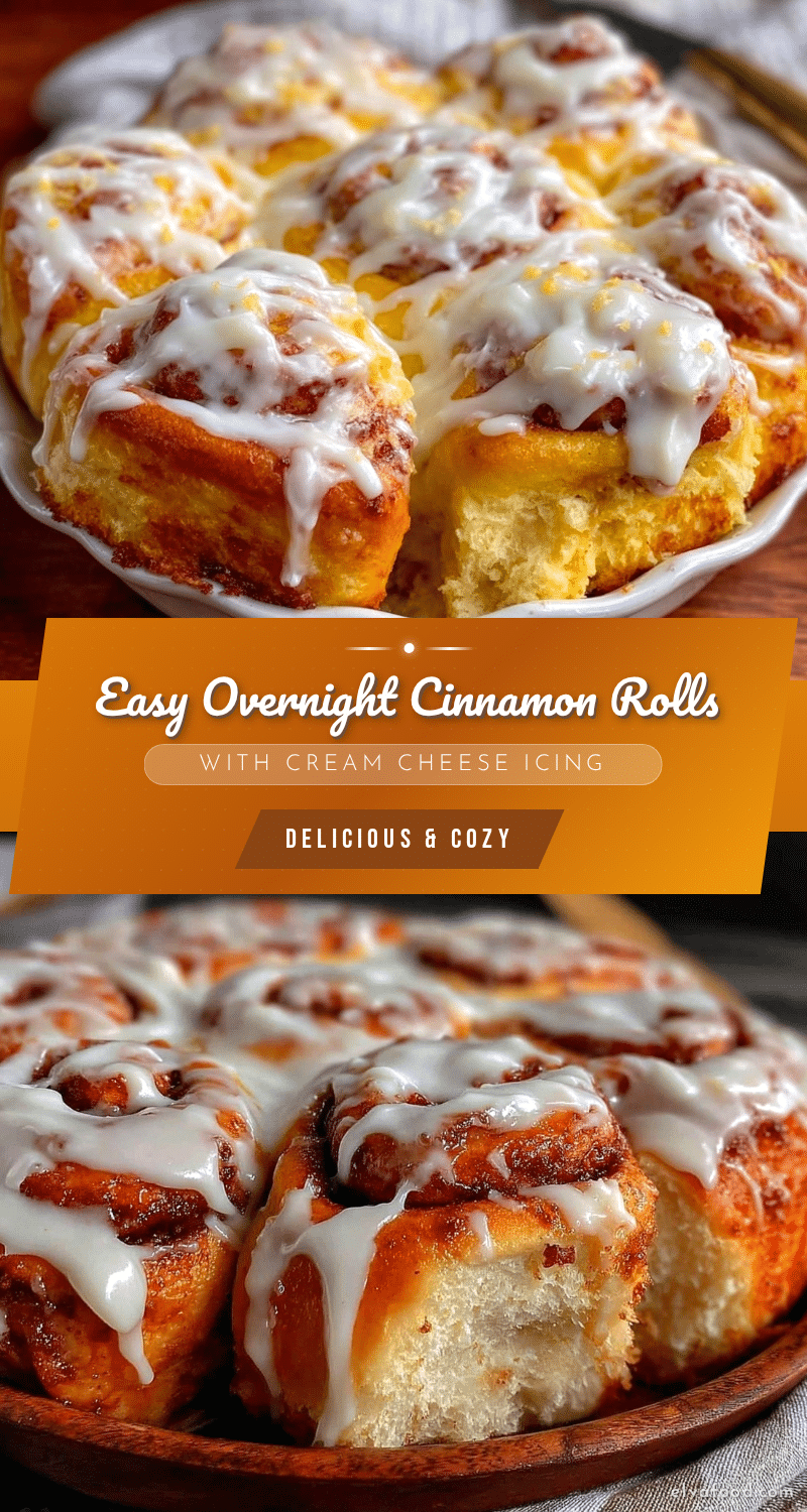 Easy Overnight Cinnamon Rolls recipe