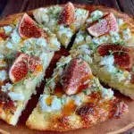 fig and goat cheese flatbread - featured image