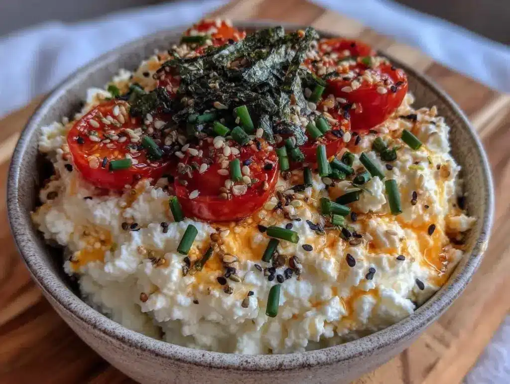 fresh cottage cheese protein bowl - featured image