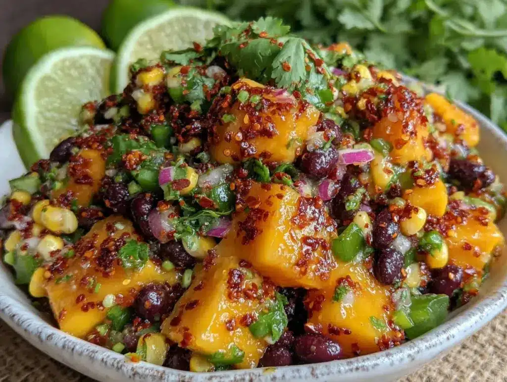 fresh cowboy caviar with mango - featured image