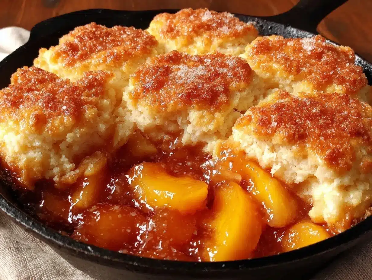 fresh peach cobbler preparation steps