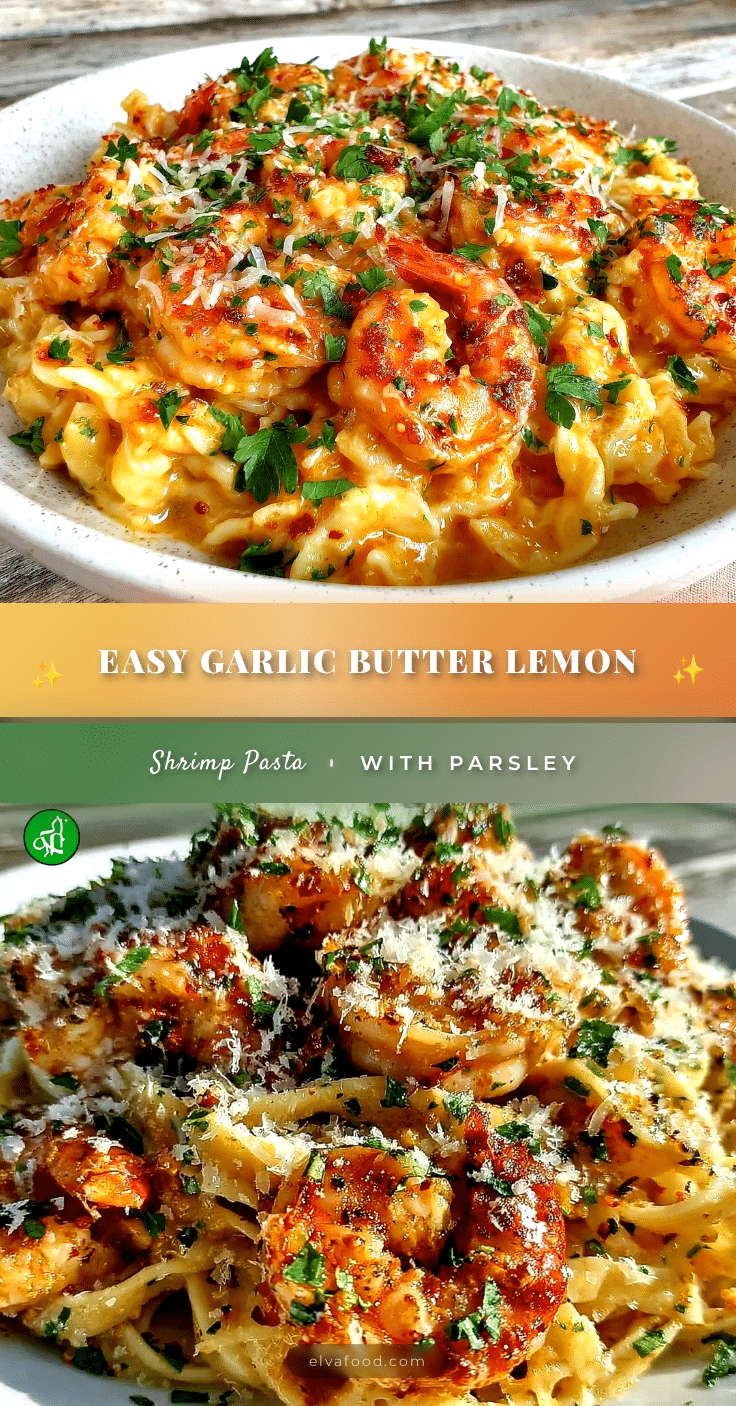 garlic butter lemon shrimp pasta recipe