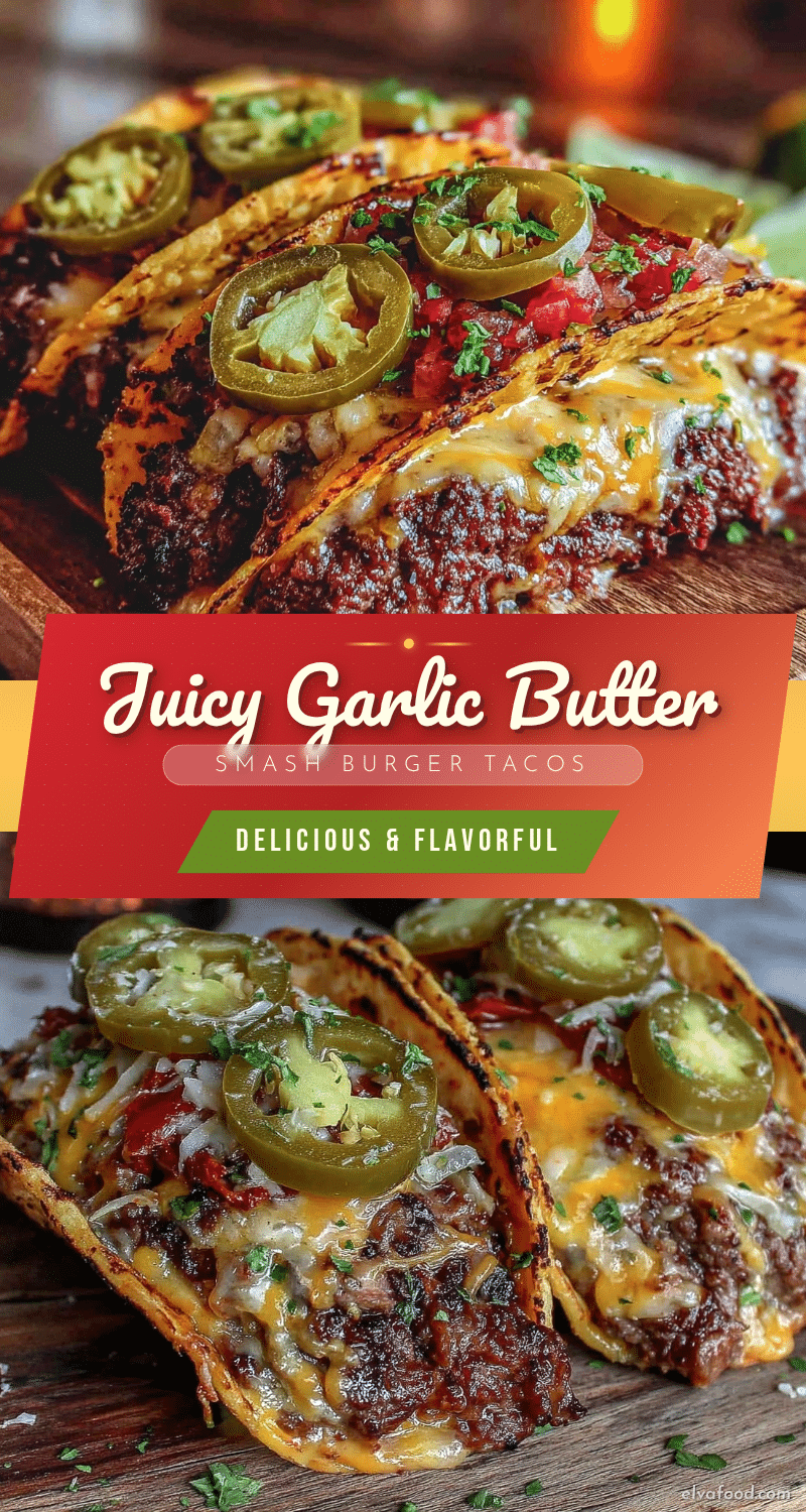 garlic butter smash burger tacos recipe