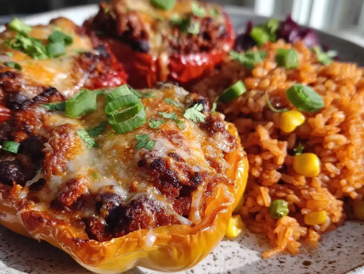 ground turkey stuffed bell peppers preparation steps