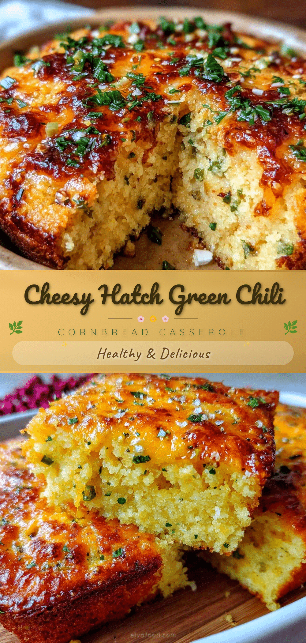 hatch green chili cornbread casserole recipe