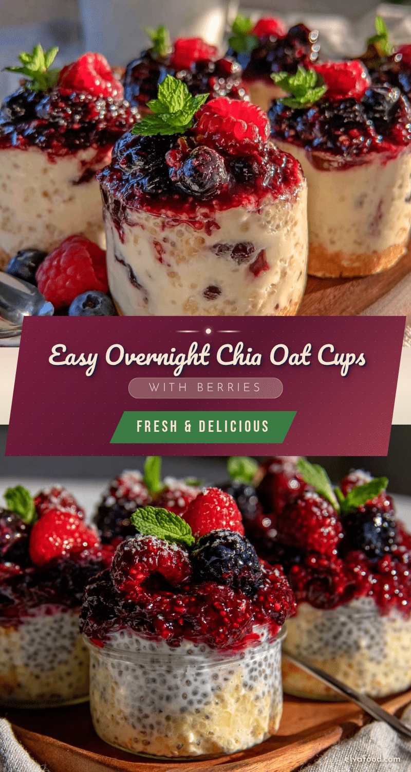 healthy overnight chia oat cups recipe
