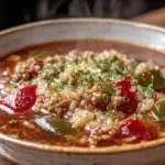 hearty one-pot stuffed pepper soup - featured image
