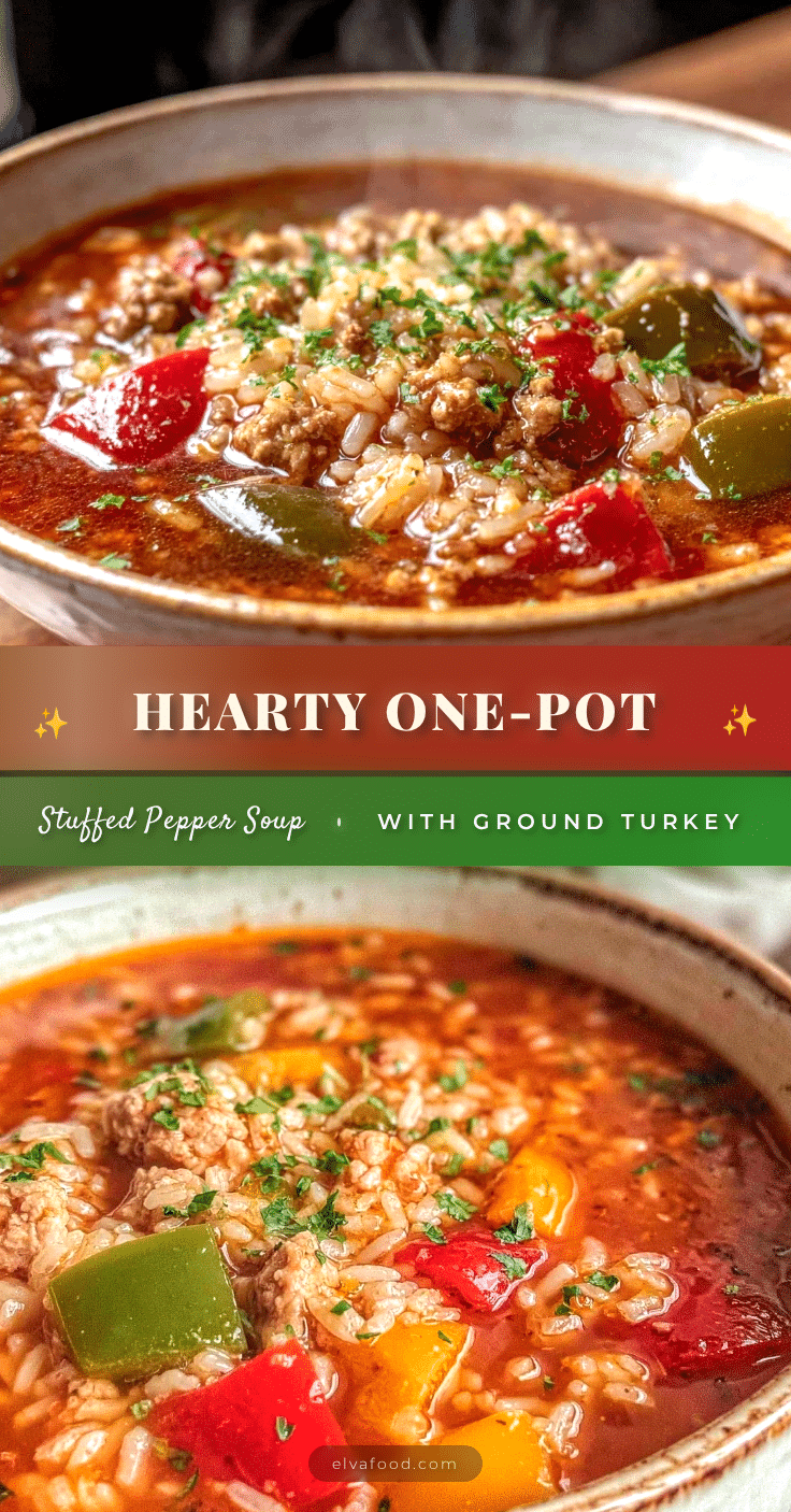 hearty one-pot stuffed pepper soup recipe