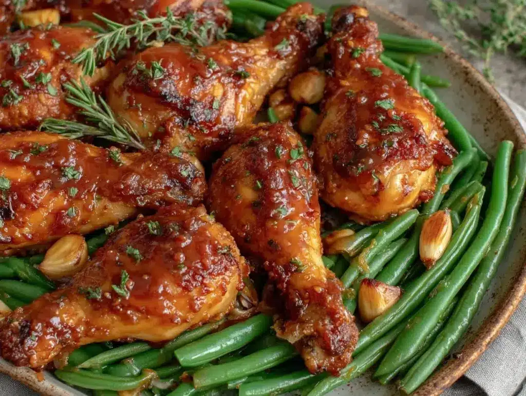 honey garlic chicken drumsticks - featured image