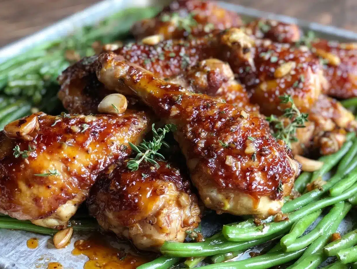 honey garlic chicken drumsticks preparation steps