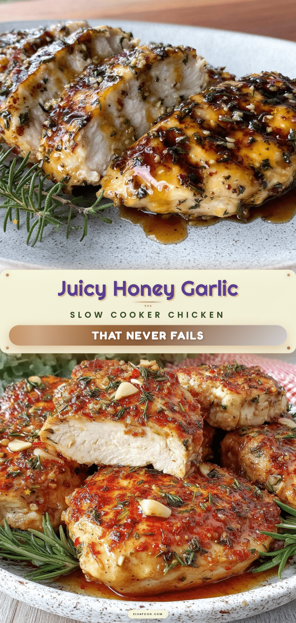 honey garlic slow cooker chicken breasts recipe