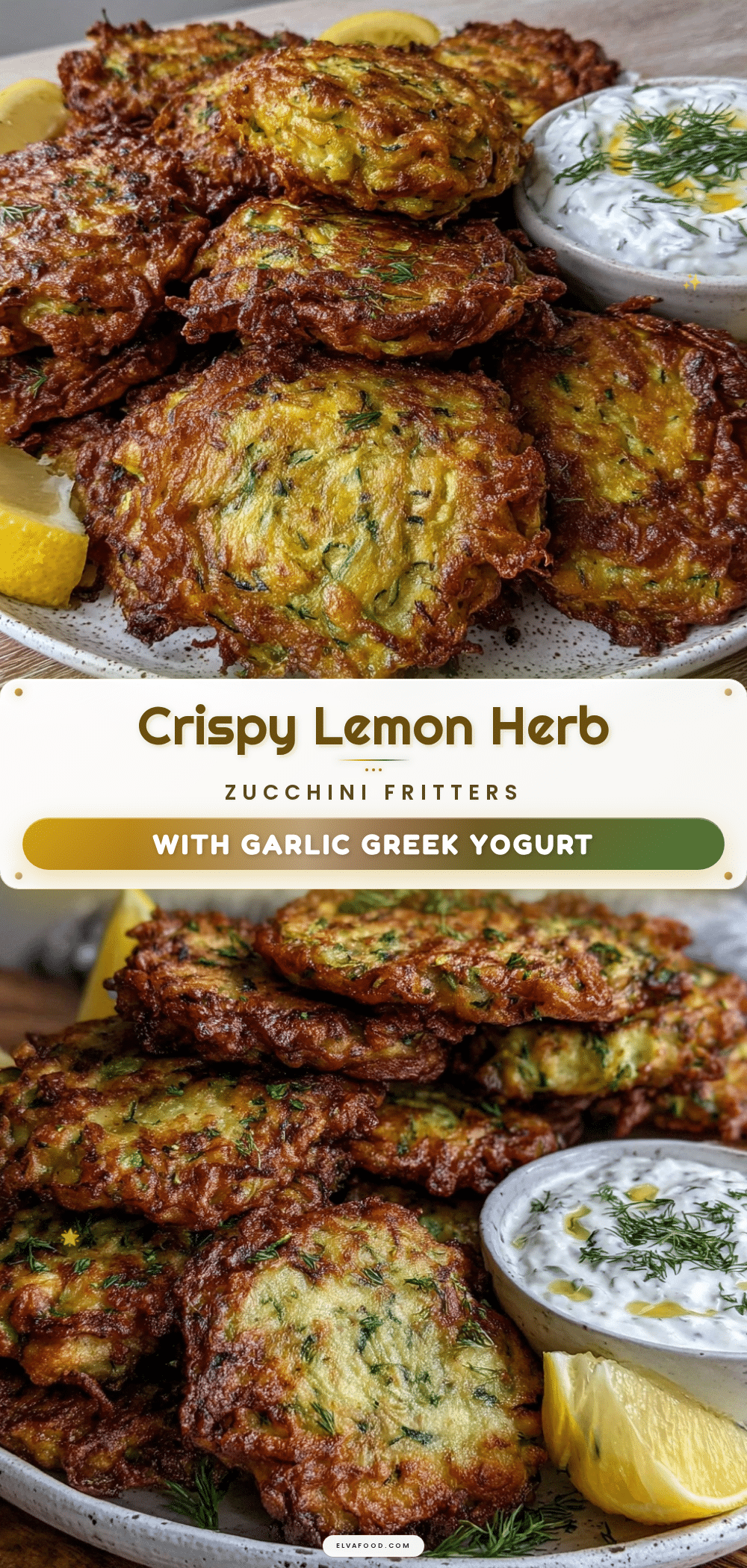 lemon herb zucchini fritters recipe