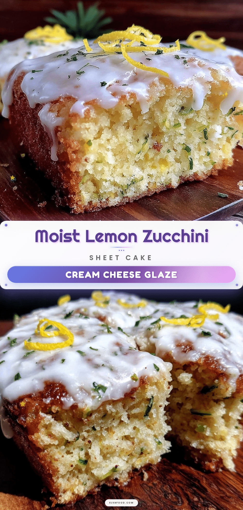 moist lemon zucchini sheet cake recipe