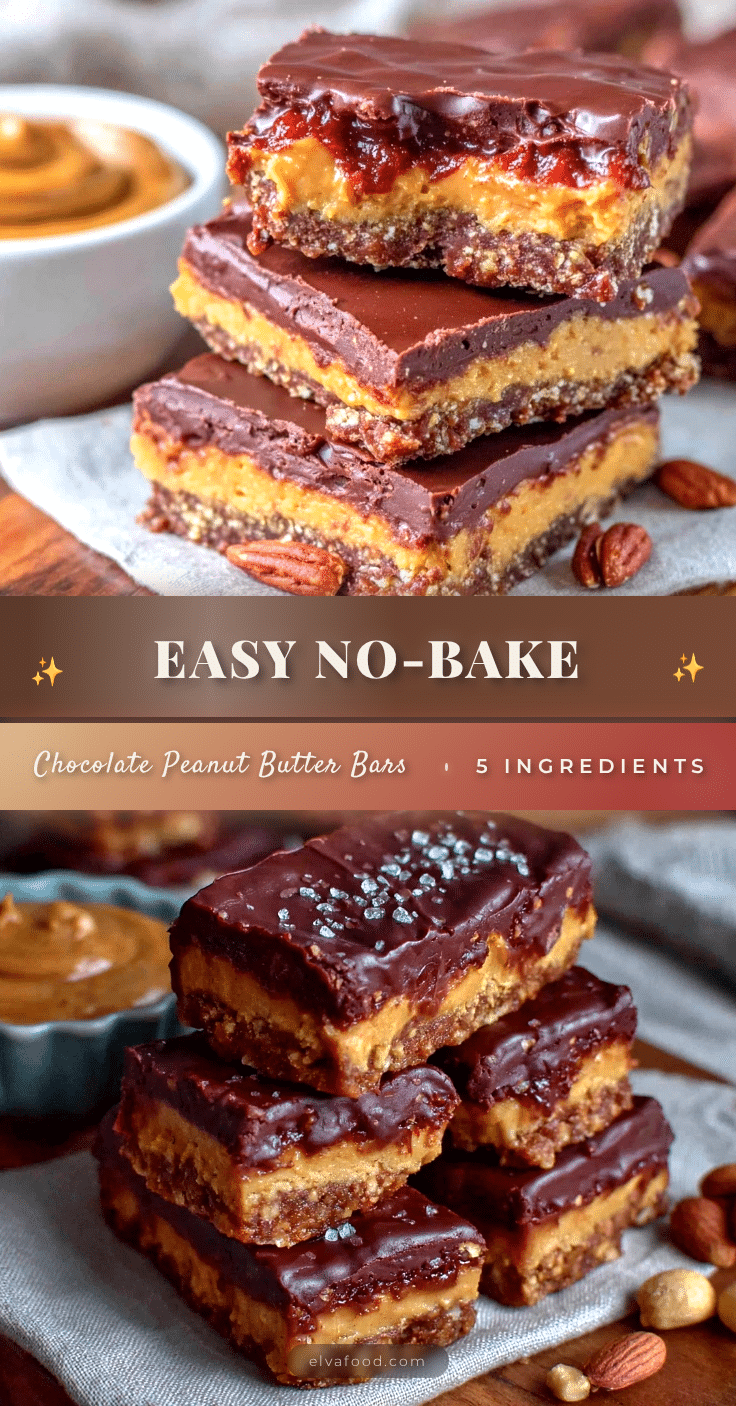 no-bake chocolate peanut butter protein bars recipe