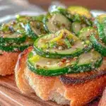 no-cook bread & butter zucchini pickles - featured image