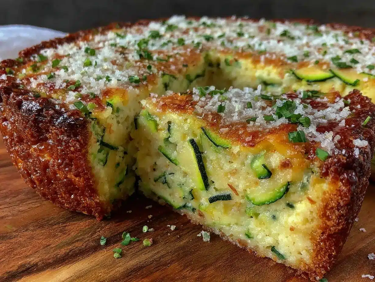 Parmesan zucchini quiche preparation steps