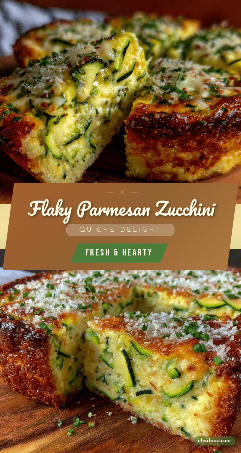Parmesan zucchini quiche recipe