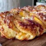 peach cream cheese Danish braid - featured image
