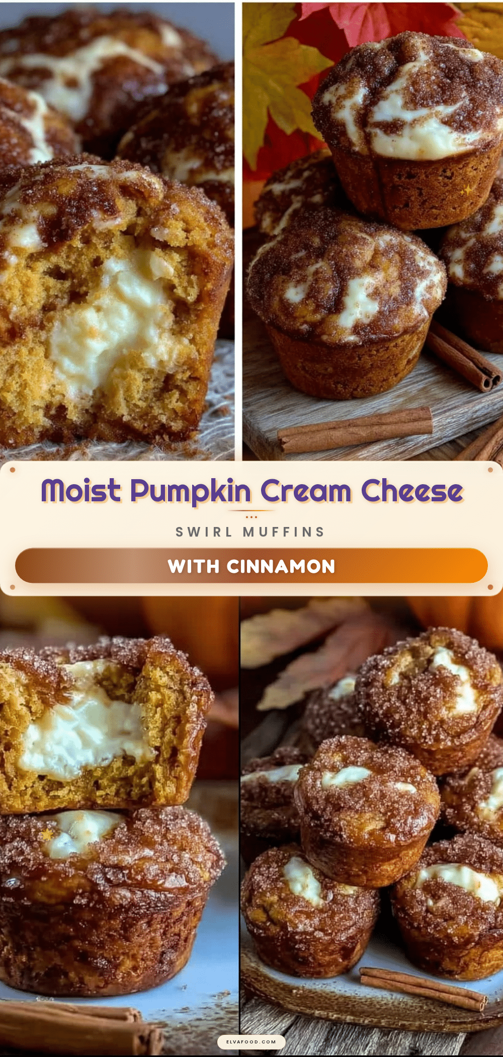 pumpkin cream cheese swirl muffins recipe