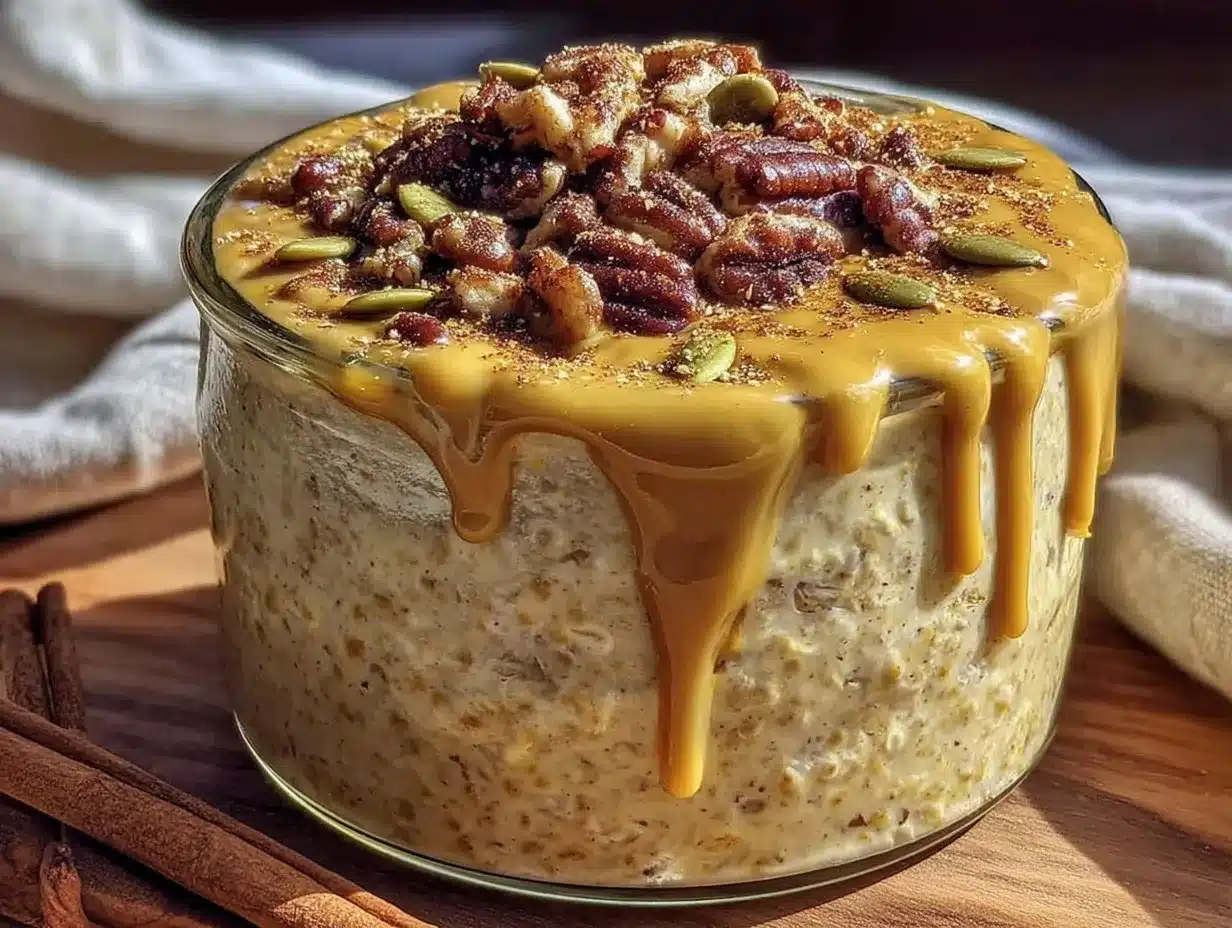pumpkin spice overnight oats preparation steps