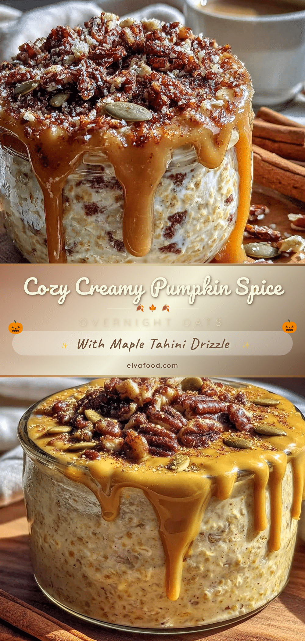 pumpkin spice overnight oats recipe