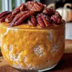 pumpkin spice protein overnight oats - featured image