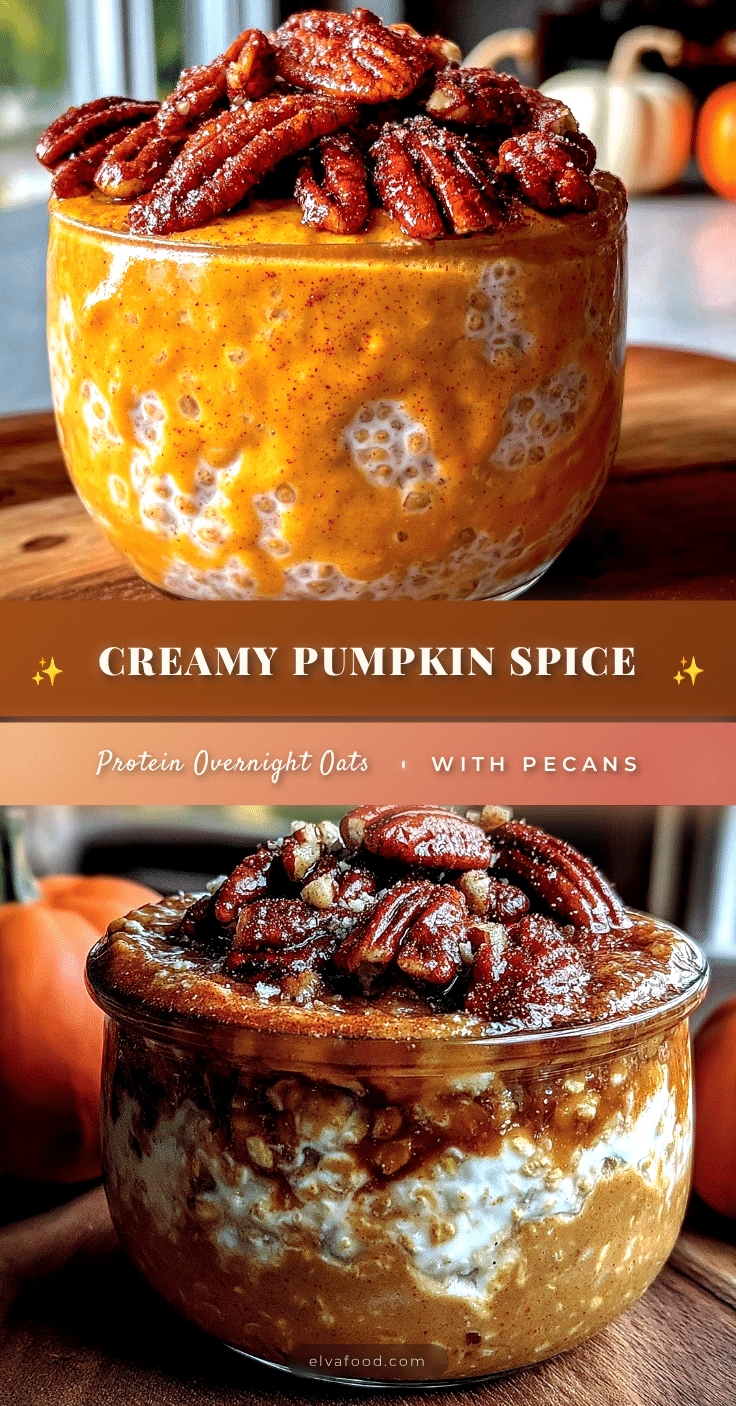 pumpkin spice protein overnight oats recipe