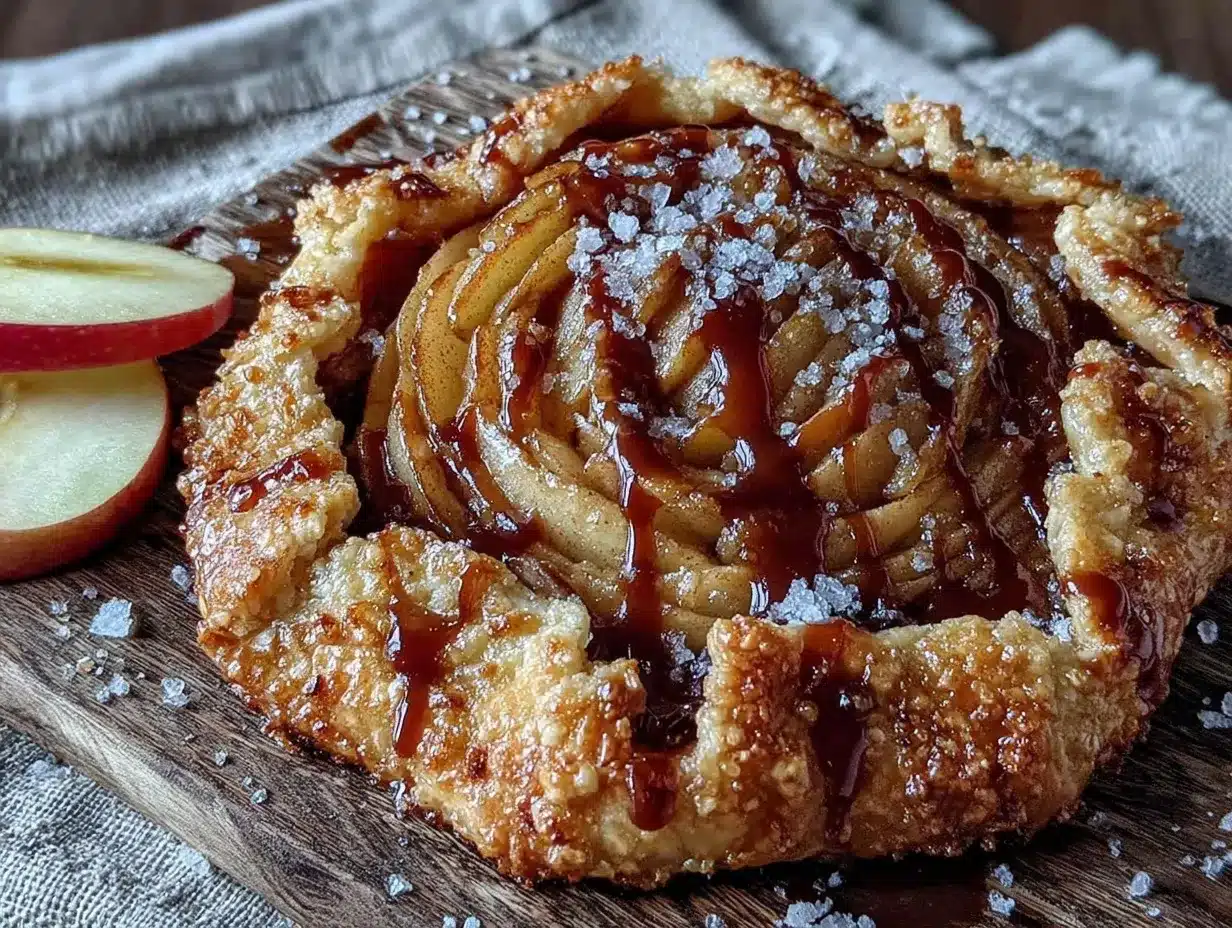 salted caramel apple galette preparation steps