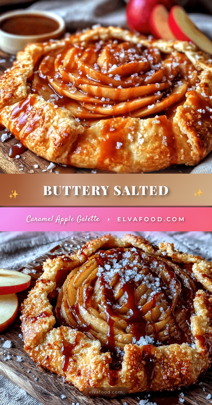 salted caramel apple galette recipe