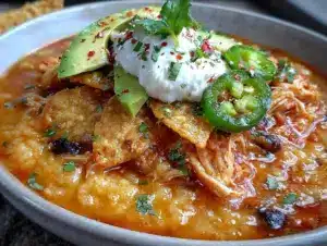 slow cooker chicken tortilla soup - featured image