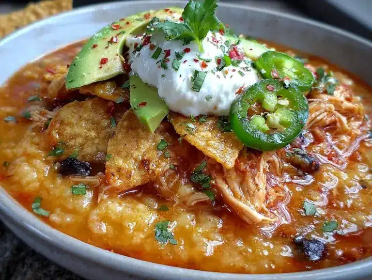 slow cooker chicken tortilla soup - featured image