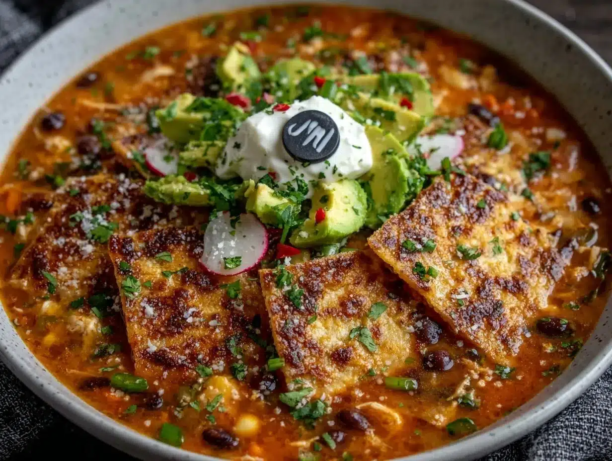slow cooker chicken tortilla soup preparation steps