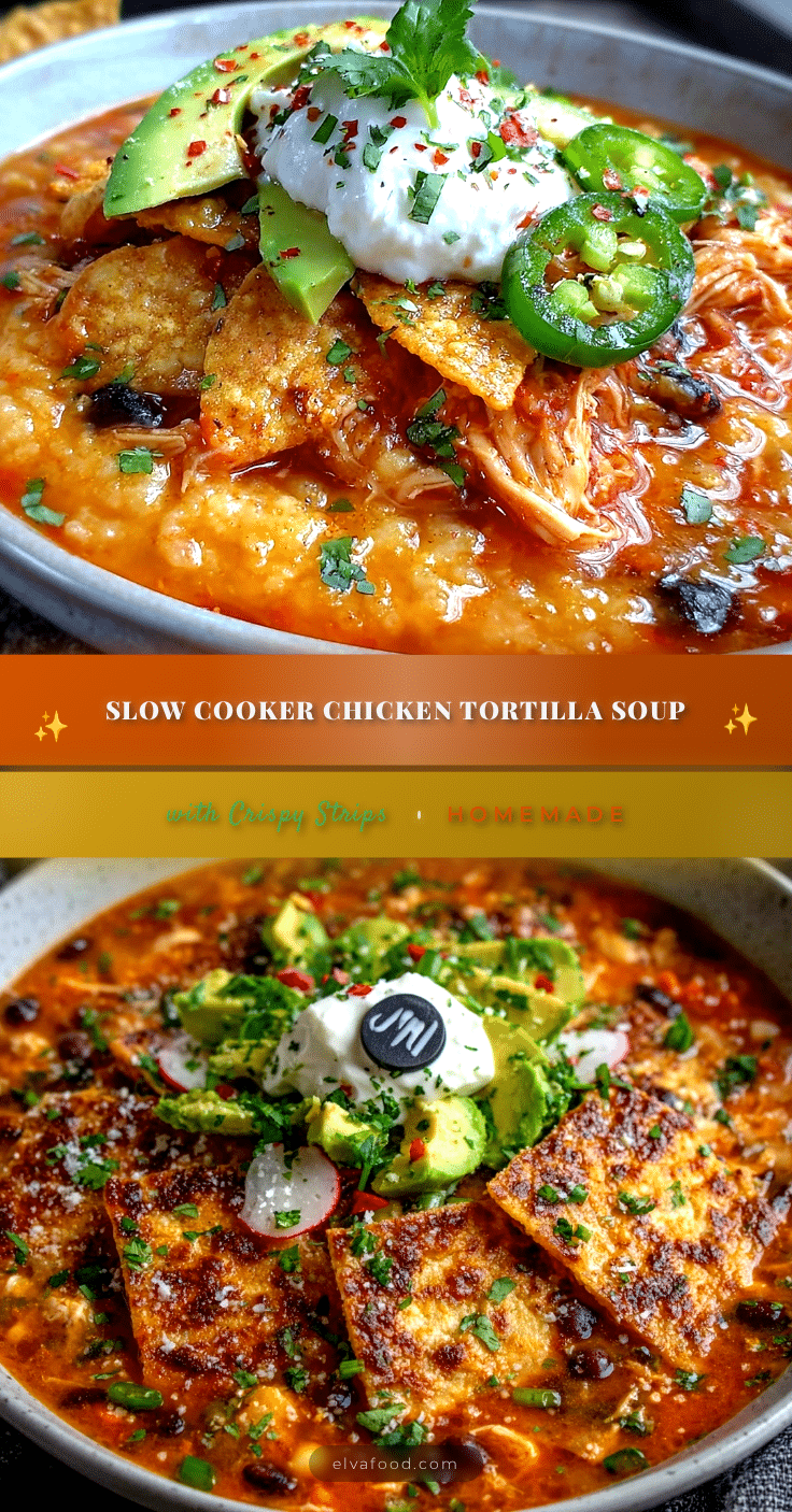 slow cooker chicken tortilla soup recipe