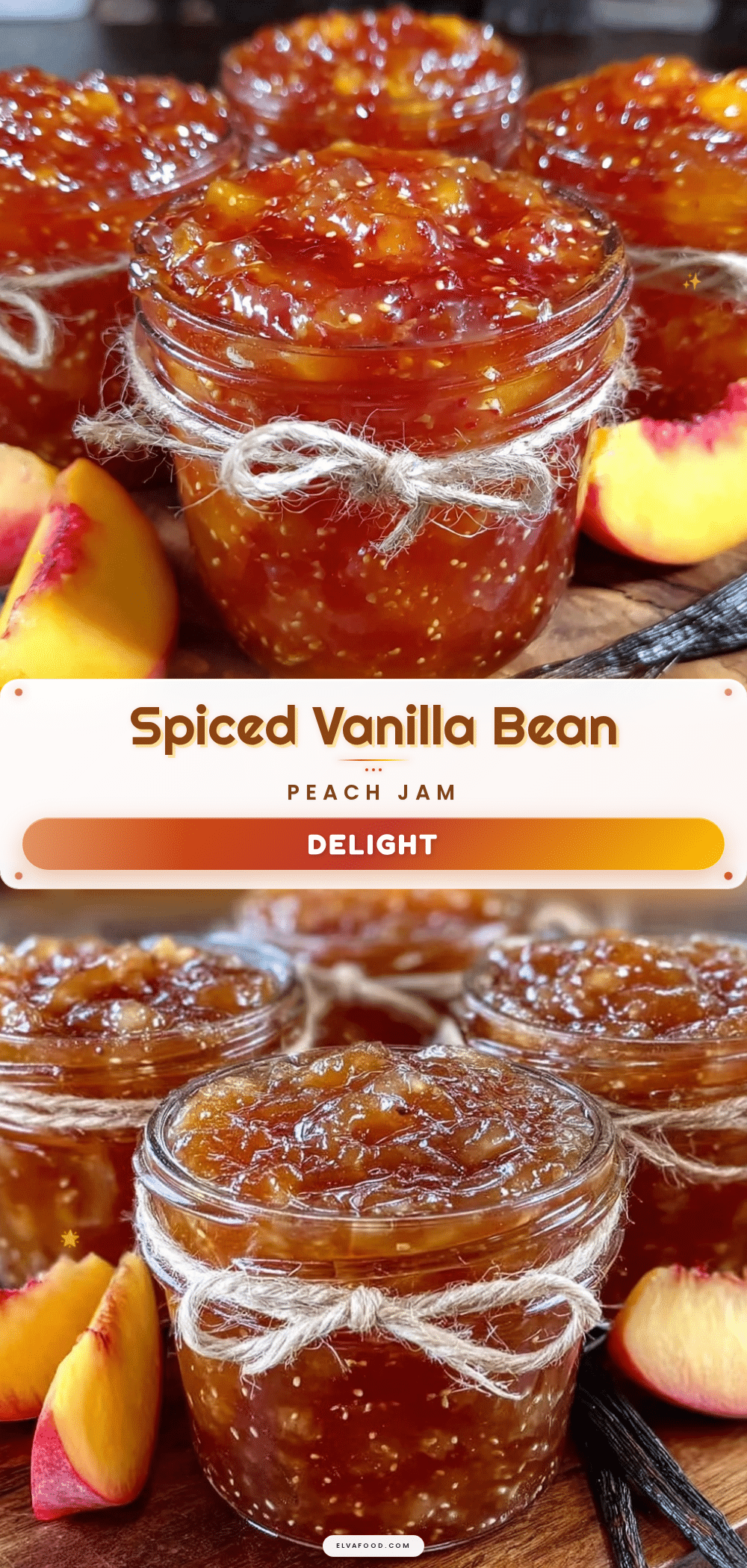 spiced fresh peach jam recipe