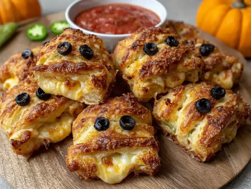 spicy mummy jalapeño popper crescent bites - featured image