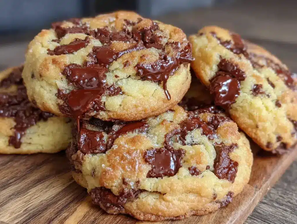 tender thick and chewy bakery-style chocolate chip cookies - featured image