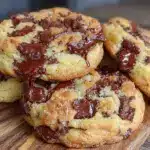 tender thick and chewy bakery-style chocolate chip cookies - featured image
