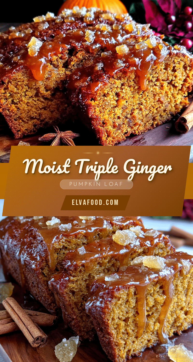triple ginger pumpkin loaf recipe