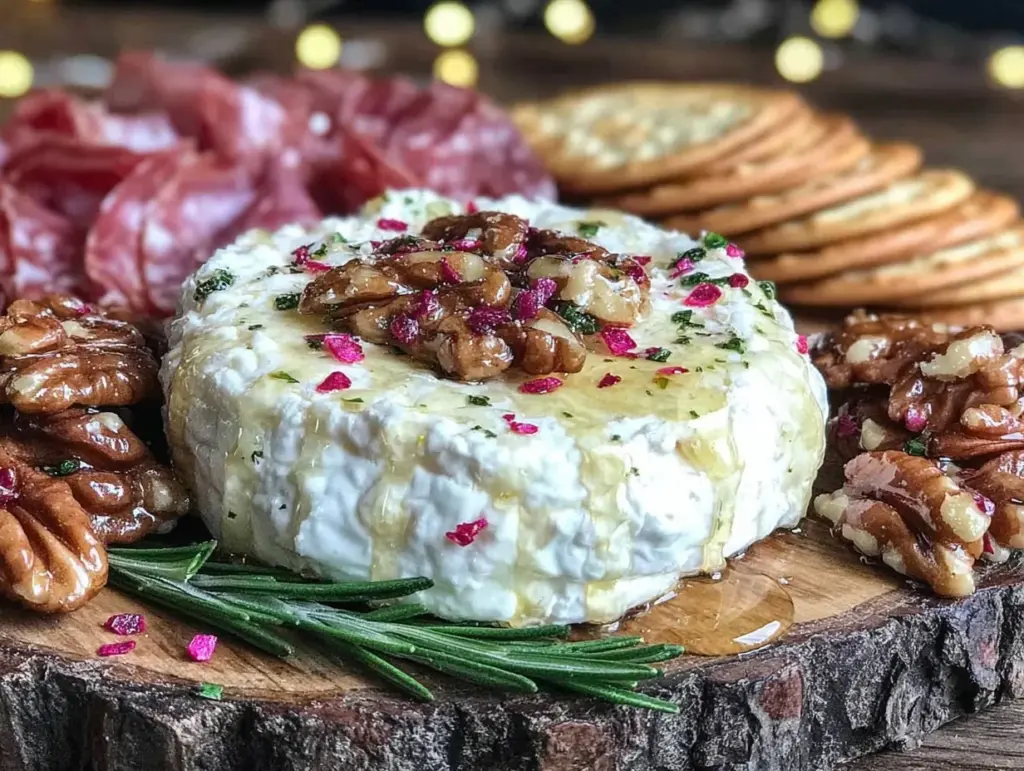 whipped brie charcuterie board - featured image