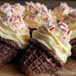 witch hat chocolate peppermint cone cookies - featured image
