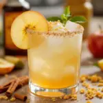 apple cider bourbon margarita - featured image