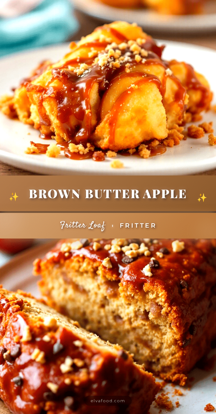 brown butter apple fritter bread recipe